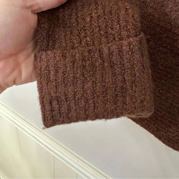 Daily Ritual Women’s Long Sleeve Cowl Neck Ribbed Wool Blend Sweater Size XS NWT - Picture 8 of 9